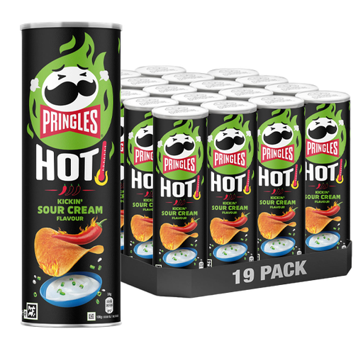 Pringles Hot Sourcream & Onion 19st 160g