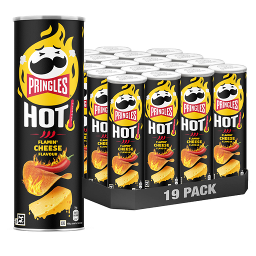 Pringles Hot Flamin Cheese 19st x 160g