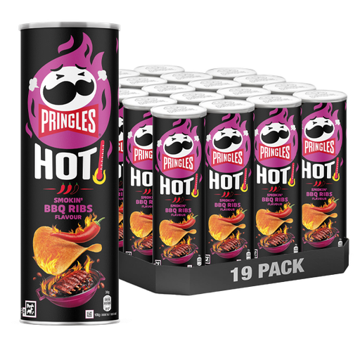 Pringles Hot BBQ Ribs 19st x 160g