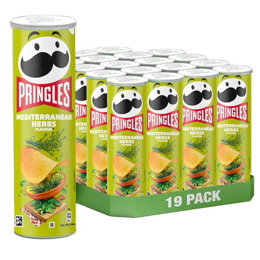 Pringles Mediterranean Herbs 165g x 19st