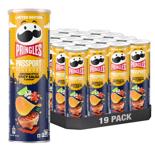 Pringles Mexico Spicy Salsa 165g x 19st