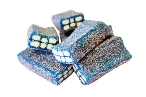 SOCKRAD TEGELSTEN BLÅBÄR - 1 kg