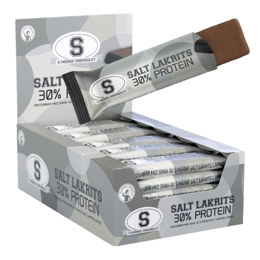 S-Märke Proteinbar Salt Lakrits 35g x 20