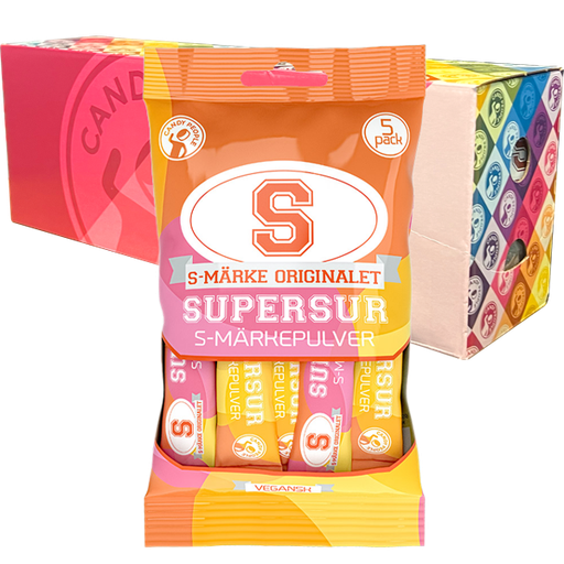 S-Märke Supersurt Pulver 5-pack x 20st