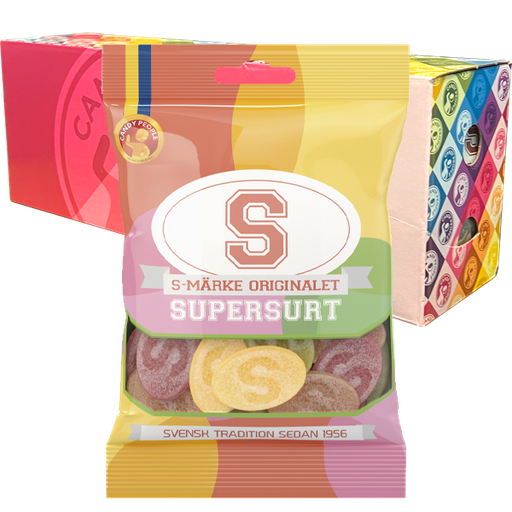 S-Märke Supersurt 80g x 18 st