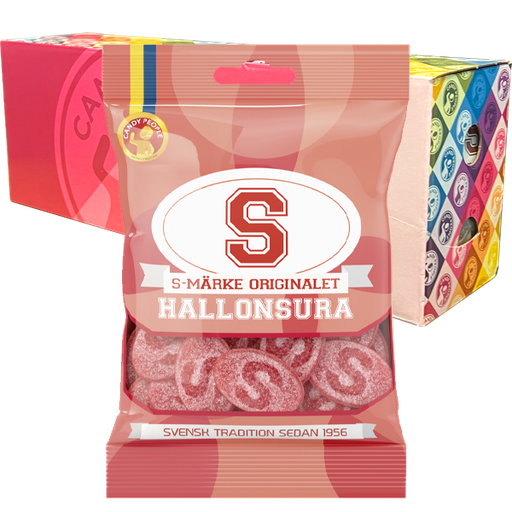 S-Märke Hallonsura 18st x 80g
