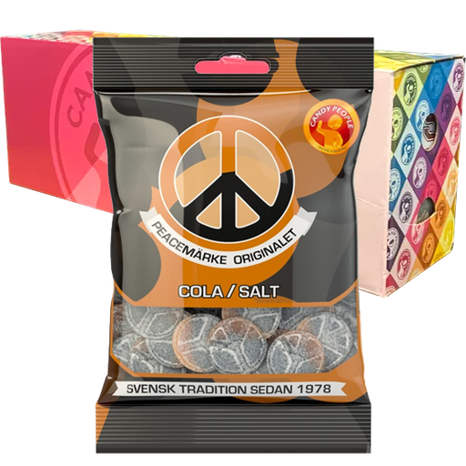 Peacemärke Cola/Salt 80g x 18st