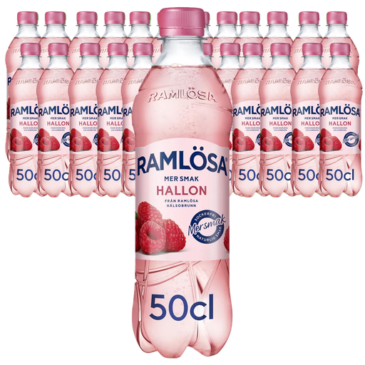 Ramlösa Mer Smak Hallon 50cl x 24st