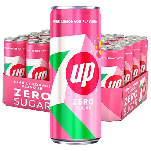 7UP Pink Lemonade Zero 33cl x 20st