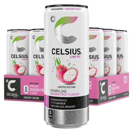 Celsius Dragon Fruit 25cl x 12st