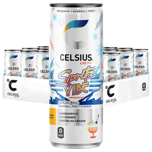 Celsius Spritz Vibe 355ml x 24st