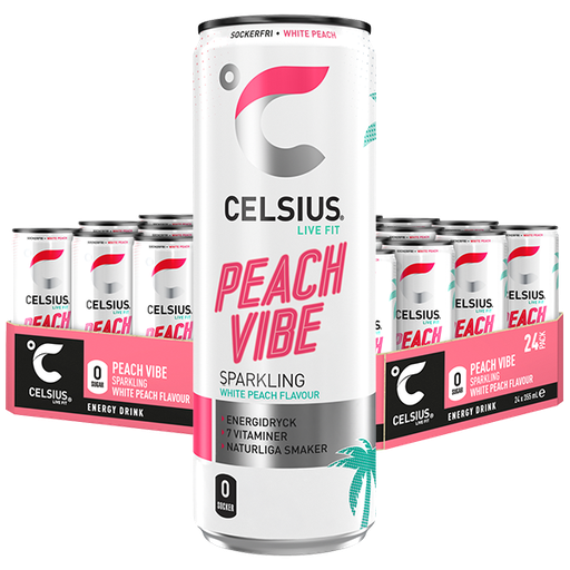 Celsius Peach Vibe 24st x 355ml
