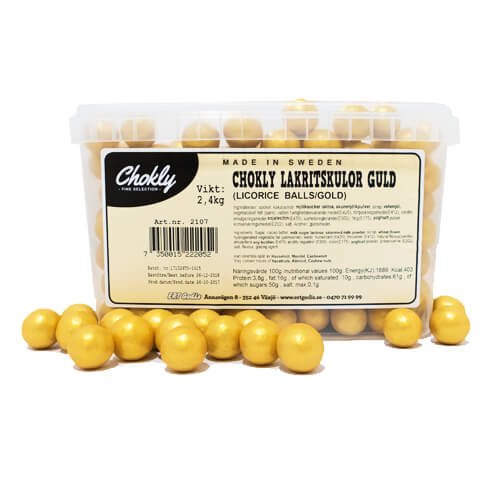 CHOKLY LAKRITSKULOR GULD - 2,4 kg