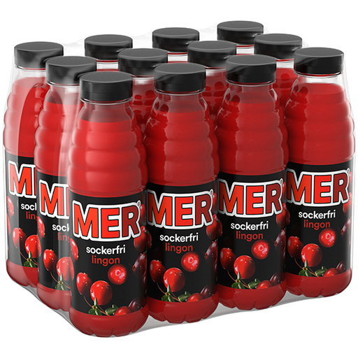 MER Lingon Sockerfri 50cl - 12st