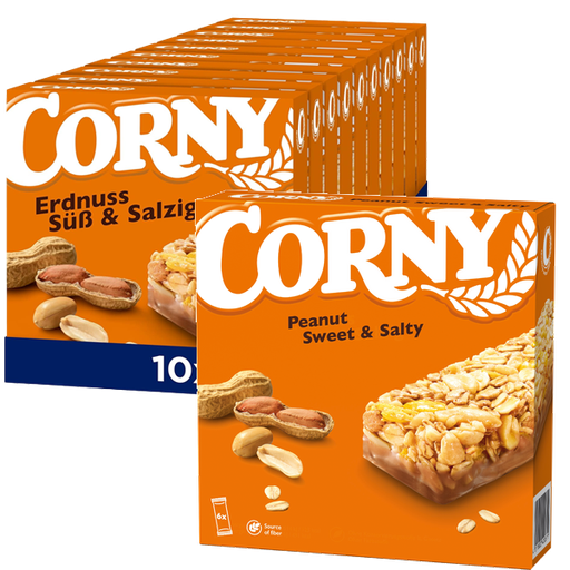 Corny Bars Peanut S/S 6-pack 25g 10st
