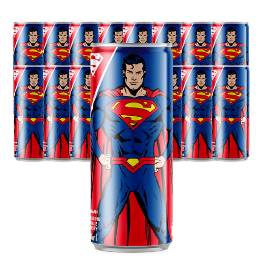 Superman Sour Blue Raspberry 25cl x 24