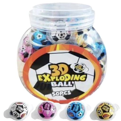 3D Fotbollar Exploding Ball 10g x 50st