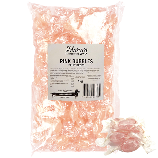 Karamell Pink Bubbles 1kg