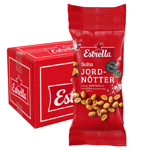 Estrella Salta Jordnötter 60g x 15st