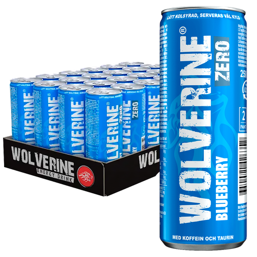 Wolverine Blueberry Zero 25cl x 24st