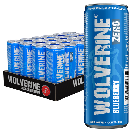 Wolverine Blueberry Zero 25cl x 24st