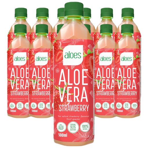 Aloes Aloe Vera Strawberry 50cl x 12st