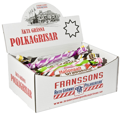 Polkagrisar Blandade 50g x 50st