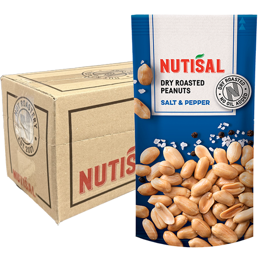 Nutisal Roasted Peanuts Salt&Pep 14x60g