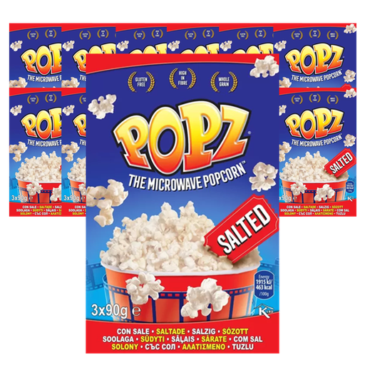 Popz Micropopcorn Salt 3x90g 12st