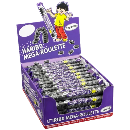 Haribo Mega Roulette Lakrits 40st x 45g