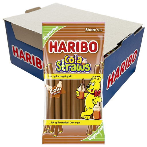 Haribo Cola Straws 80g x 21st