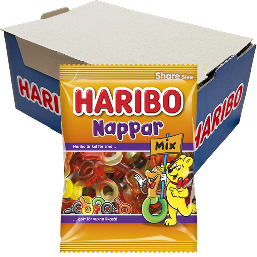 Haribo Nappar Mix 170g x 16st