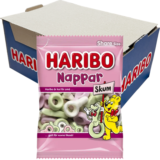 Haribo Nappar Skum 120g x 12st