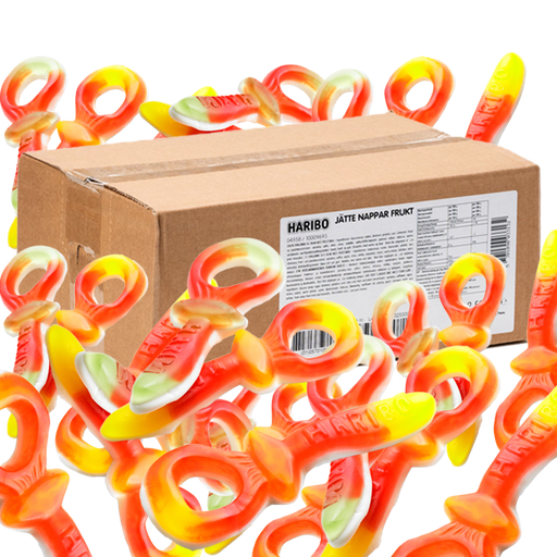 Haribo Jättenappar Frukt skum 2,5kg