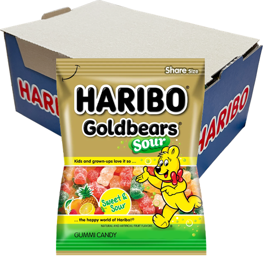 Haribo Sour Goldbears 70g x 24st