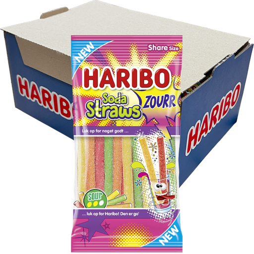 Haribo Soda Straws Zourr 90g x 21st