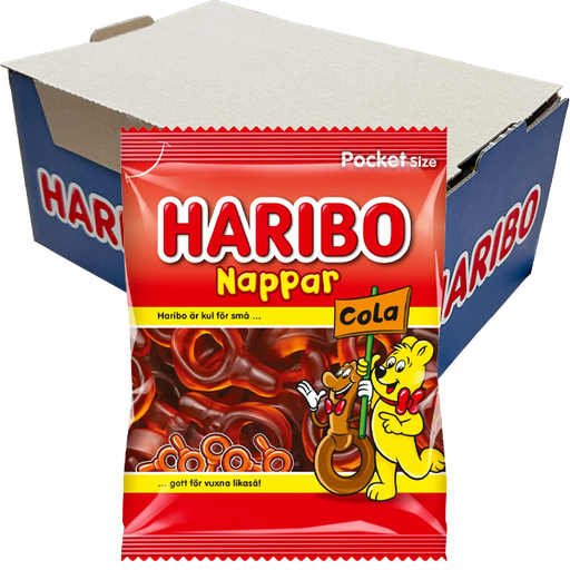 Haribo Colanappar 80g x 24st