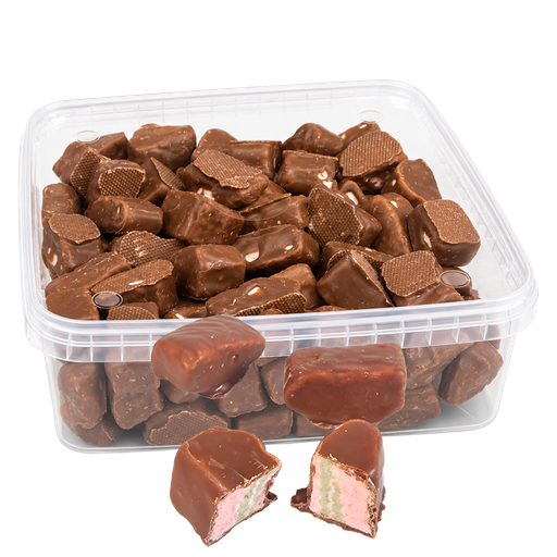 Chokladdoppad Marshmallow Jordgubb 600g