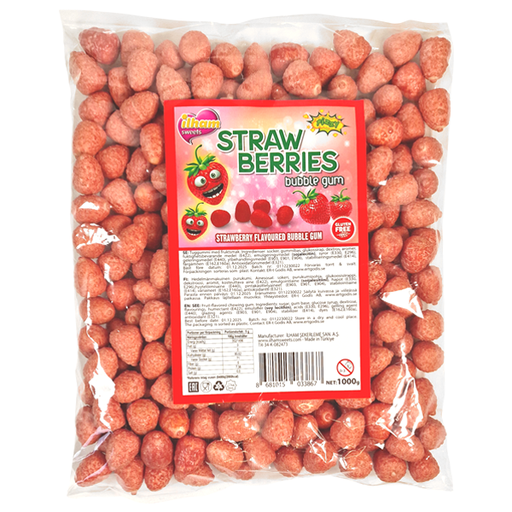 Strawberry Bubble Gum 1kg