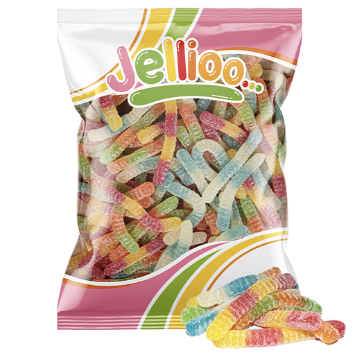 Sura gelémaskar med fruktsmak 1kg