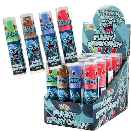 Jellioo Inferno Funny Spray 25ml x 24st