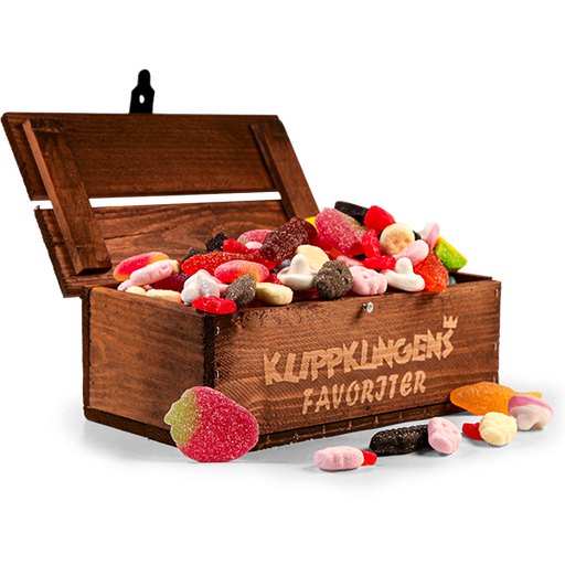 Klippkungens Favorit Godis Trälåda 500g