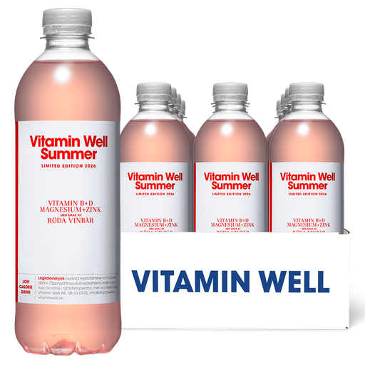 Vitamin Well Summer Röda Vinbär 50cl x12