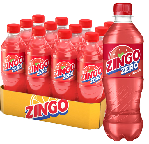Zingo Jordgubb Sockerfri 50 cl x 12 st