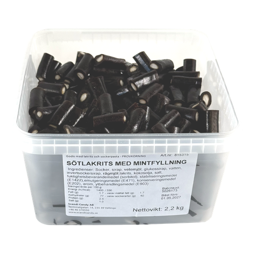Sötlakrits med Mintfyllning 2.2kg
