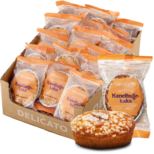 Delicato Kanelbullekaka 25-pack
