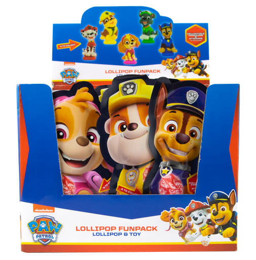 Paw Patrol Lollipop fun pack 10g x 24st