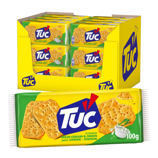 Tuc Sour Cream & Onion 100g 24st