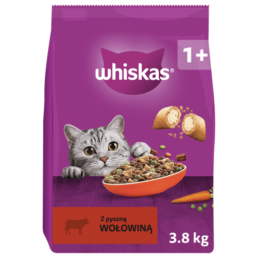 Whiskas Dry Beef 3,8kg