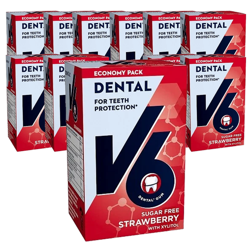V6 Dental Care Strawberry 12x70g